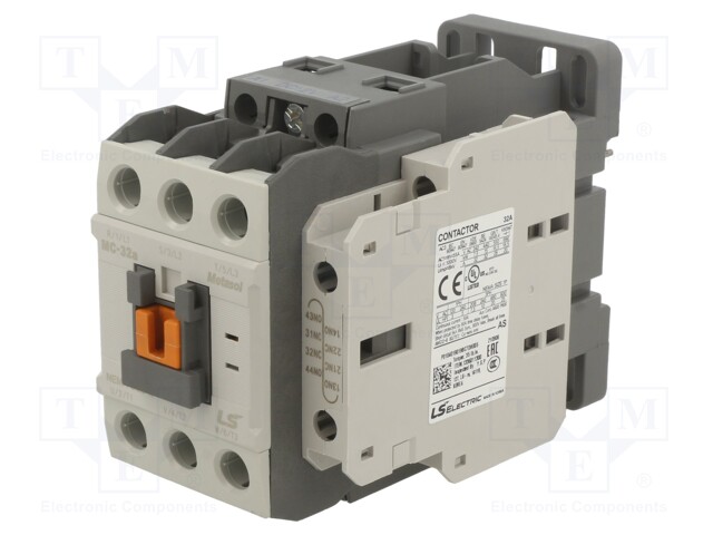 Contactor: 3-pole; NO x3; Auxiliary contacts: NO + NC; 48VDC; 32A