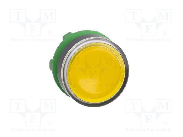 Switch: push-button; Stabl.pos: 1; 22mm; yellow; IP20; Pos: 2; Ø22mm