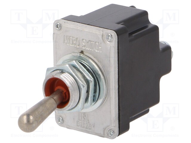 Switch: toggle; Pos: 2; DPST; (ON)-OFF; 6A/230VAC; 18A/28VDC; IP67