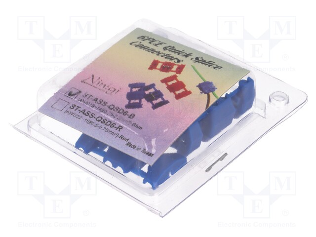 Quick splice; IDC; 0.75÷2.5mm2; for cable; blue; Variant: splitter
