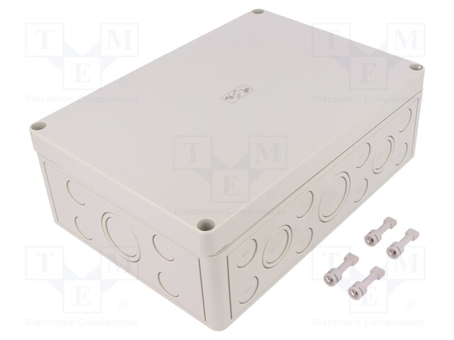 Enclosure: multipurpose; X: 180mm; Y: 254mm; Z: 90mm; TK PS; grey