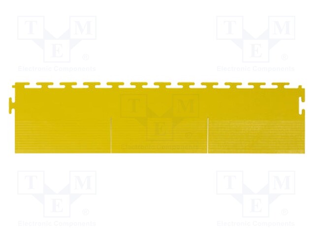 Floor mat; ESD; L: 0.11m; W: 0.49m; Thk: 6.5mm; yellow; 280%; 8MPa