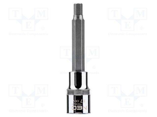 Socket; hex key,socket spanner; HEX 7mm; 1/2"