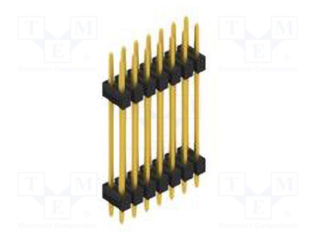 Connector: pin strips; pin header; male; PIN: 14; 2.54mm; THT; 2x7
