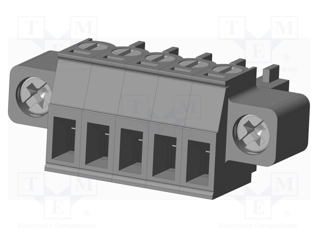 Connector: pluggable terminal block; plug; female; straight; grey