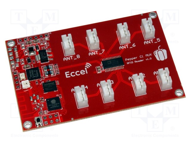 RFID reader; RS232,WiFi; 3.3÷5V; f: 13,56MHz; 3pin x8
