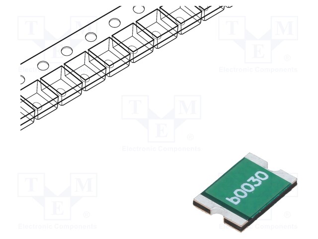 Fuse: PTC polymer; 0.3A; Imax: 100A; Case: 2920; 0ZCF