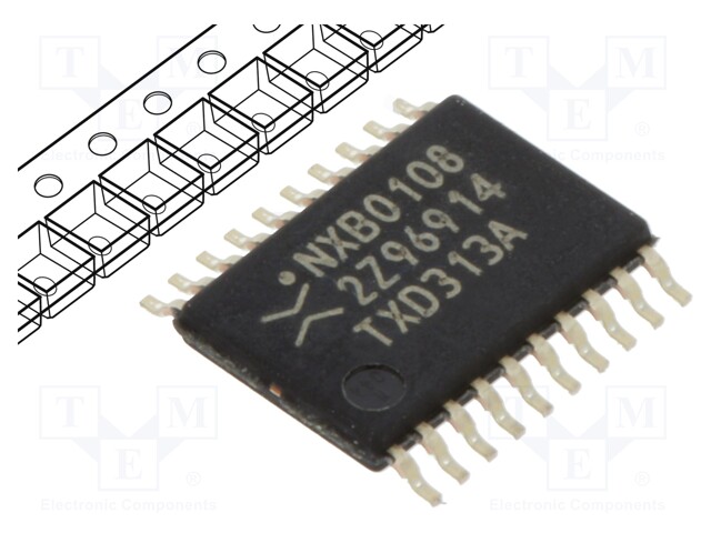 IC: digital; 8bit,bidirectional,transceiver,translator; TSSOP20