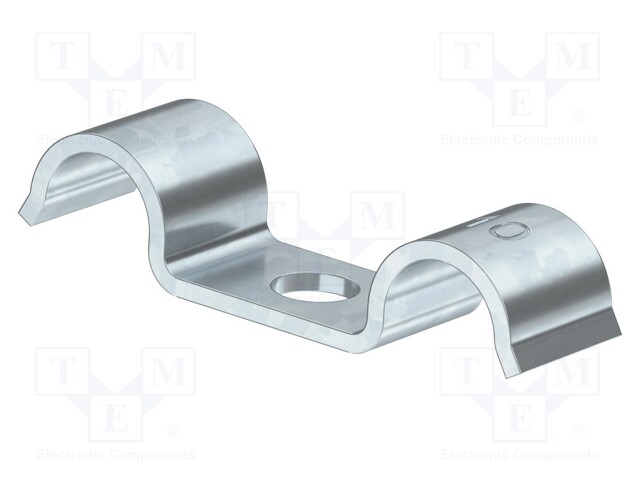 Screw mounted clamp; ØBundle : 22mm; Ømount.hole: 6mm; W: 14mm