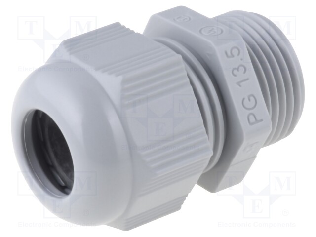Cable gland; PG13,5; IP68; Mat: polyamide; dark grey