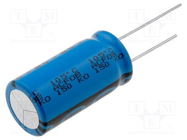 Capacitor: electrolytic; low ESR; THT; 4700uF; 16VDC; Ø16x31mm
