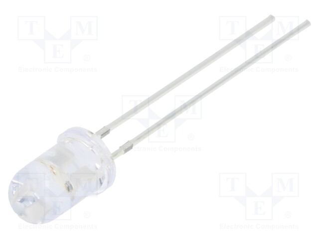 LED; 5mm; yellow; 3000÷4200mcd; 30°; 3÷5V; Variant: blinking; 1.5Hz