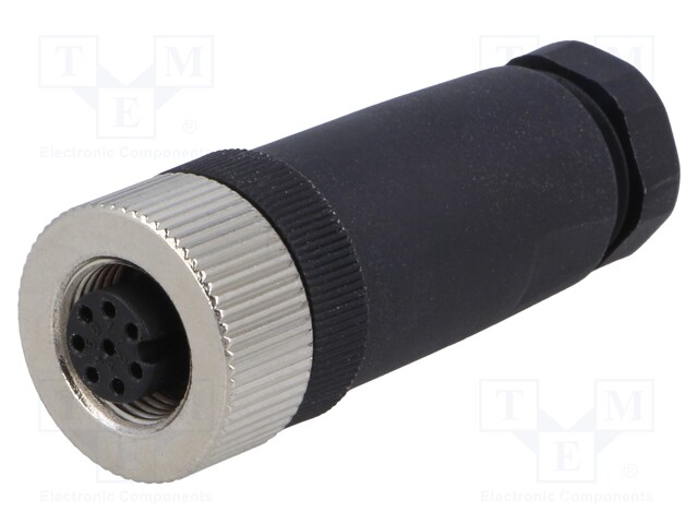 Plug; M12; PIN: 8; female; A code-DeviceNet / CANopen; for cable