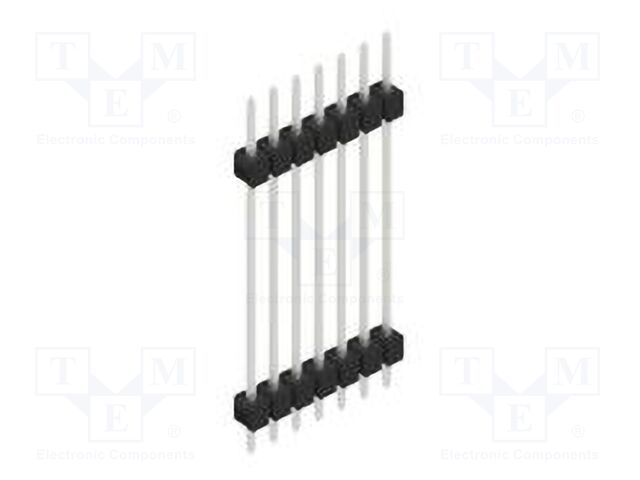 Connector: pin strips; pin header; male; PIN: 7; 2.54mm; THT; 1x7