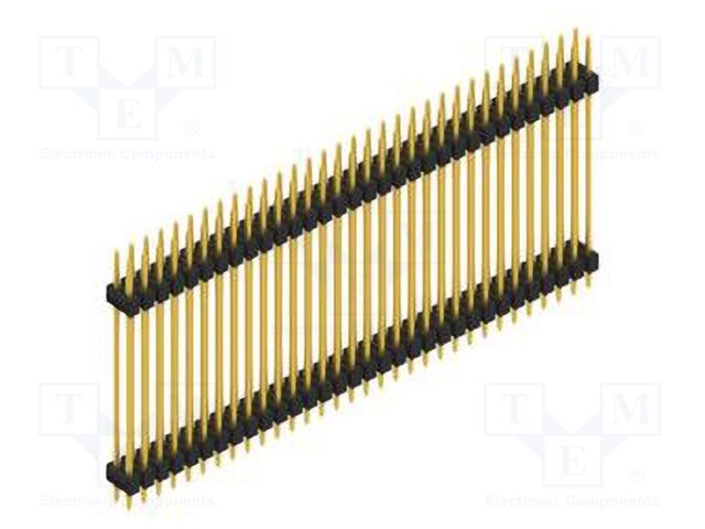 Connector: pin strips; pin header; male; PIN: 64; 2.54mm; THT; 2x32