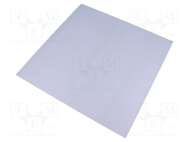 Heat transfer pad: silicone rubber; L: 300mm; W: 300mm; D: 0.3mm