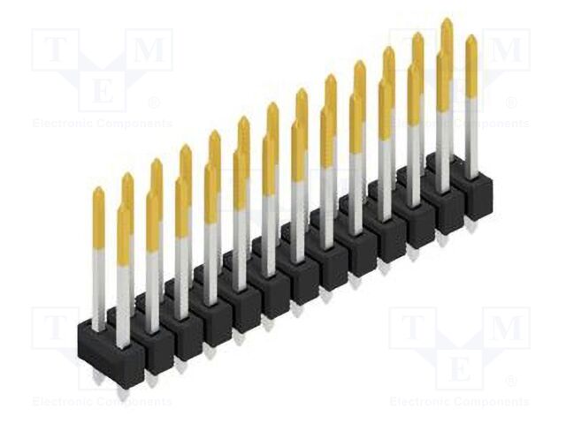 Connector: pin strips; pin header; male; PIN: 26; 2.54mm; THT; 2x13