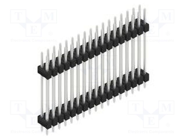 Connector: pin strips; pin header; male; PIN: 34; 2.54mm; THT; 2x17