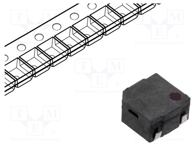 Sound transducer: elektromagnetic alarm; SMD; 4000Hz; 110mA; 12Ω