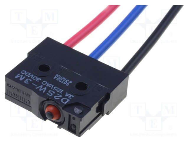 Microswitch SNAP ACTION; without lever; SPDT; 3A/125VAC; ON-(ON)