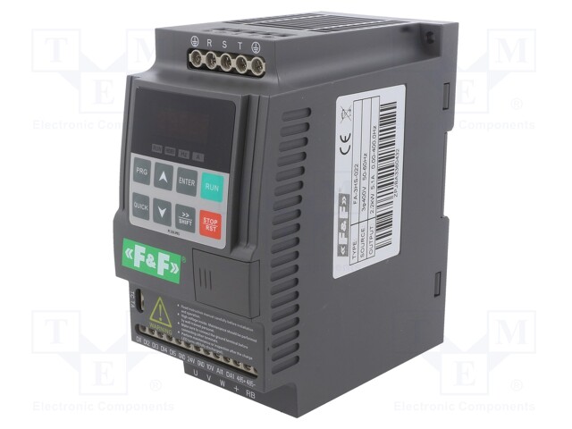 Inverter; Max motor power: 4kW; Out.voltage: 3x400VAC; IN: 6; 5.1A