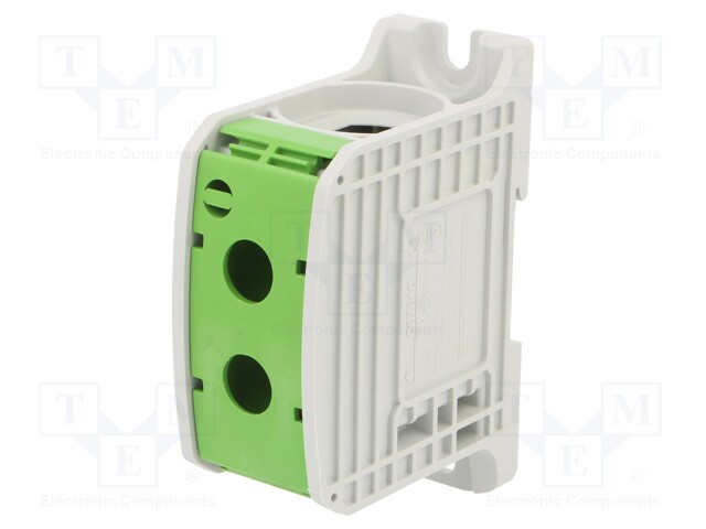 Splice terminal: rail; STB; 185mm2; ways: 1; terminals: 2; green