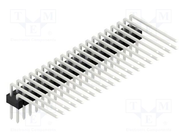 Connector: pin strips; pin header; male; PIN: 40; 2.54mm; THT; 2x20