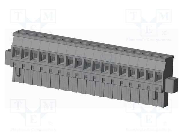Connector: pluggable terminal block; plug; female; angled 90°