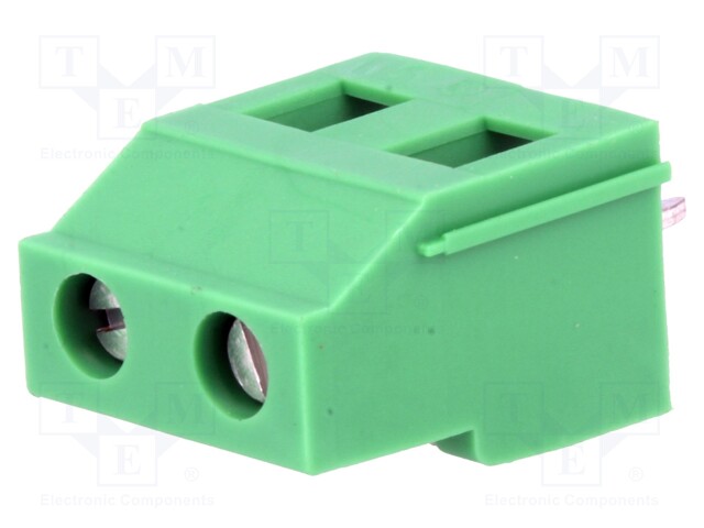 PCB terminal block; angled 90°; 7.5mm; ways: 2; on PCBs; 2.5mm2