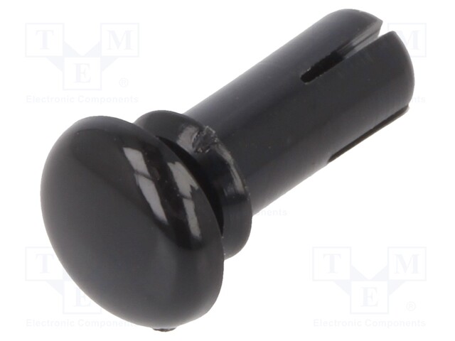 Rivet; polyamide; Rivet diam: 3.5mm; L.rivet: 7.9mm; Colour: black