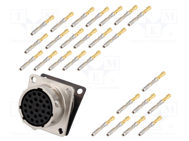 Connector: circular; Series: RT360; socket; female; crimped; PIN: 26