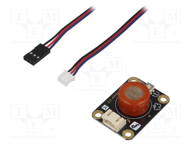 Sensor: gas level; analog; 5VDC; Kit: module,cables; Gravity; MQ-3