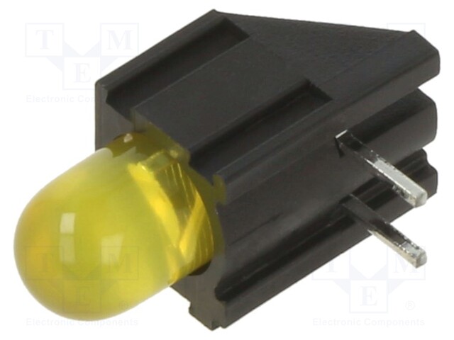 LED; in housing; yellow; 4.85mm; No.of diodes: 1; 20mA; 60°; 30mcd