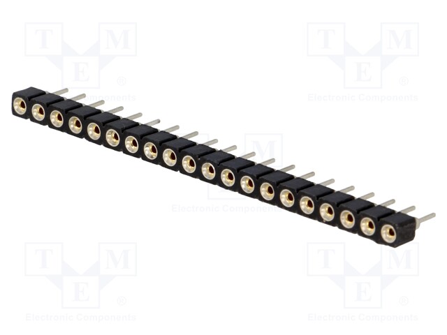 Pin socket; Application: EADOGM128; PIN: 20; Layout: 1x20; 2.54mm