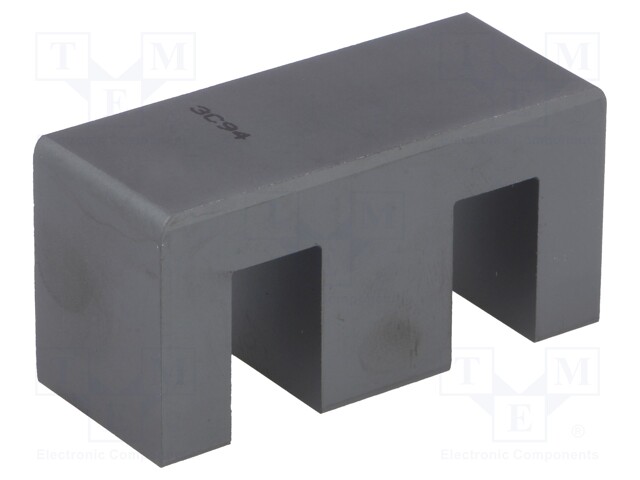 Core: ferrite; E; Mat: 3C94; 8600nH; 205g; 79000mm3; 540mm2; A: 65mm