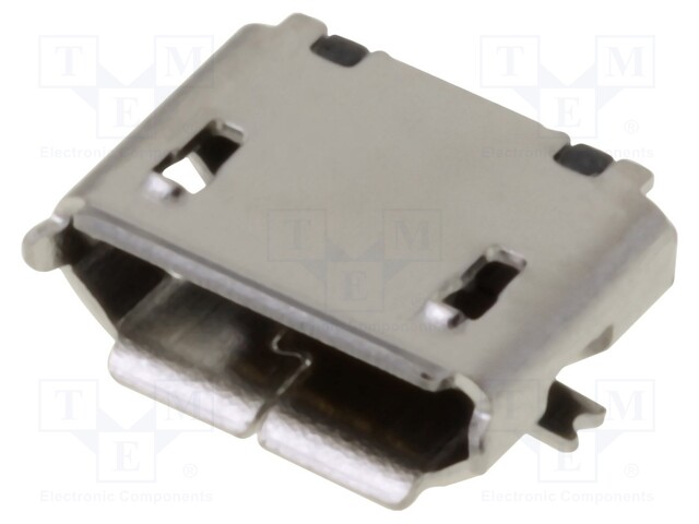 Socket; USB B micro; SMT; PIN: 5; USB 2.0; gold-plated