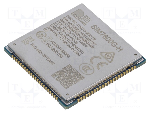 Module: LTE; Down: 150Mbps; Up: 50mbps; SMD; 30x30x2.9mm