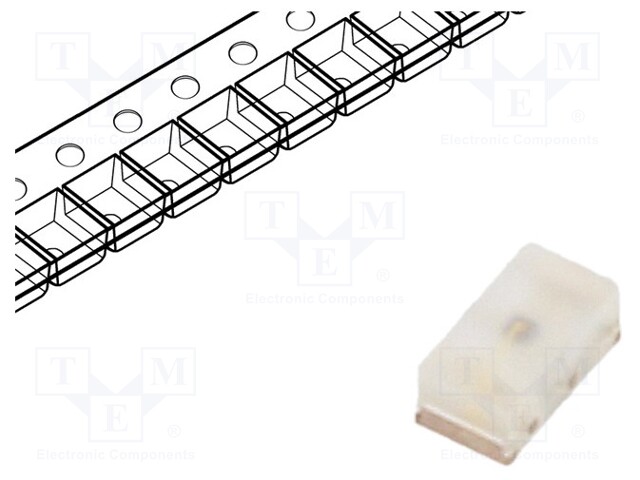 LED; SMD; 0603; green; 6.3÷15mcd; 1.6x0.8x0.6mm; 80°; 1.8÷2.4V; 20mA