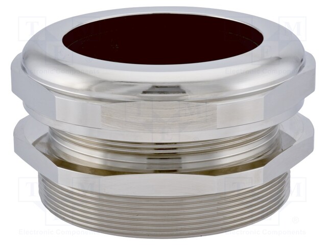 Cable gland; G2 1/2"; IP68; Mat: brass; Body plating: nickel