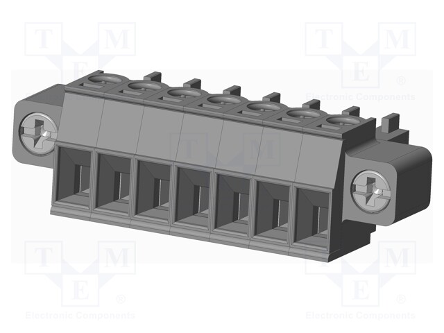 Connector: pluggable terminal block; plug; female; straight; grey