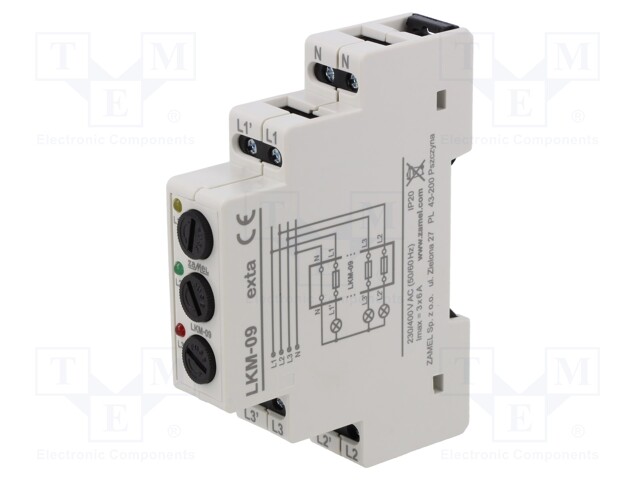 Module: voltage indicator; IP20; for DIN rail mounting; LKM