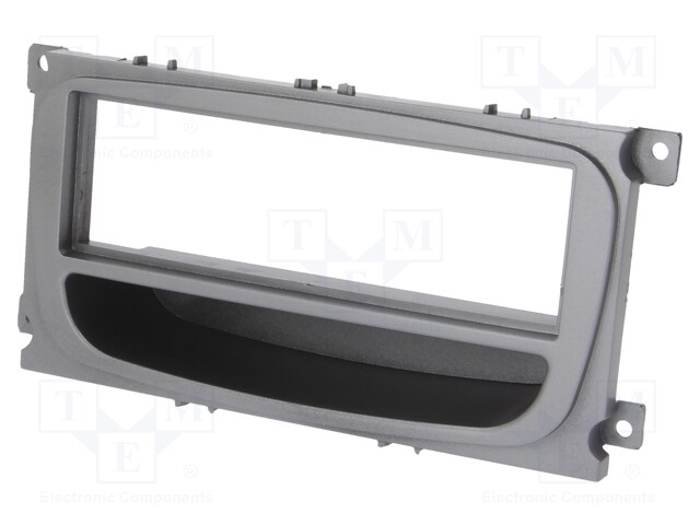 Radio mounting frame; Ford; 1 DIN; silver