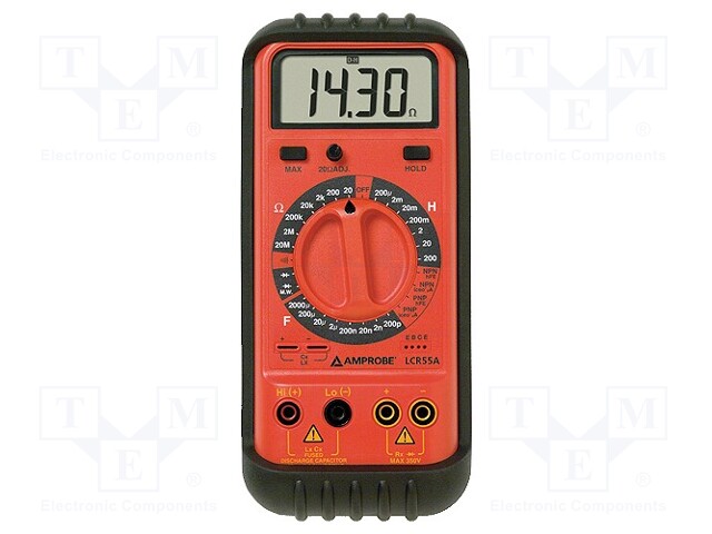 LCR meter; LCD 3,5 digit (1999); 20/200/2k/20k/200k/2M/20MΩ
