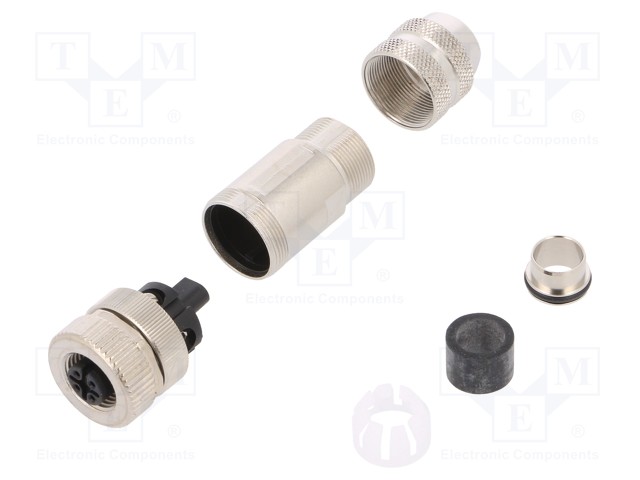 Plug; M12; PIN: 5; female; A code-DeviceNet / CANopen; for cable