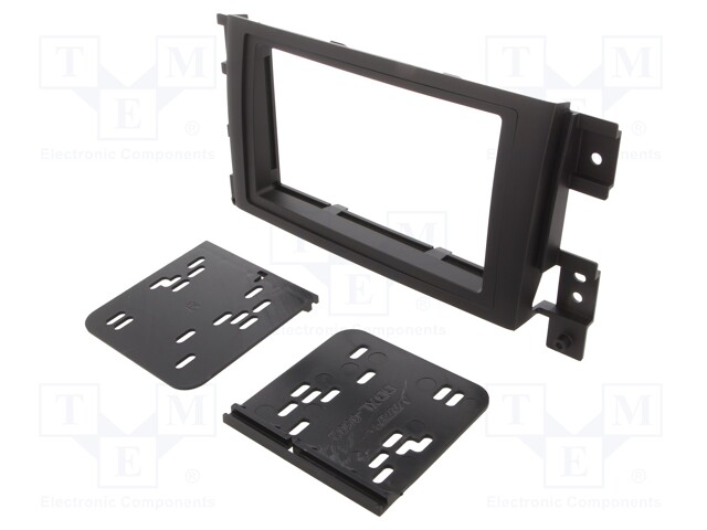 Radio mounting frame; Suzuki; 2 DIN; matt black