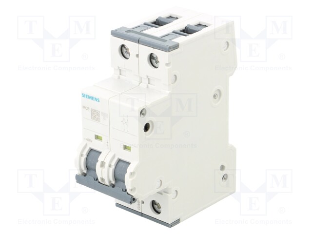 Circuit Breaker, MCB, 5SY4, 2P, 10 kA, 400 V, 63 A
