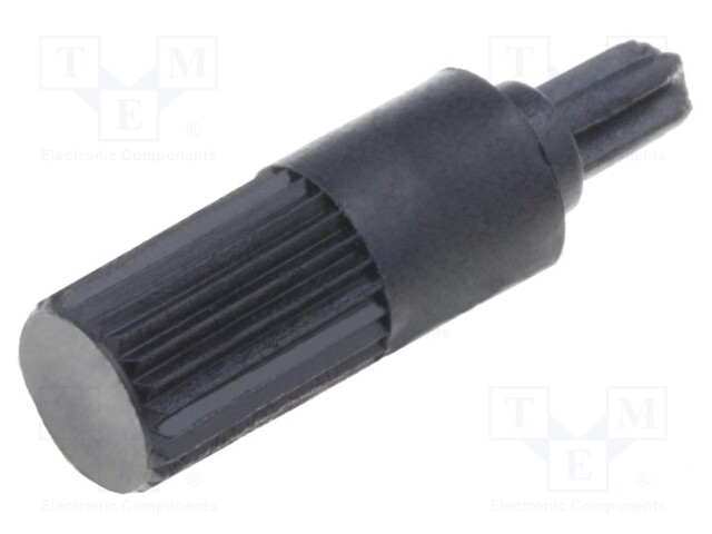 Knob; shaft knob; black; Ø4mm; Application: CA6