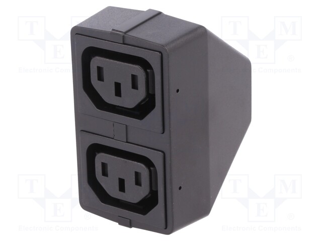 Transition: splitter; splitter; male,female x2; 10A; 250VAC