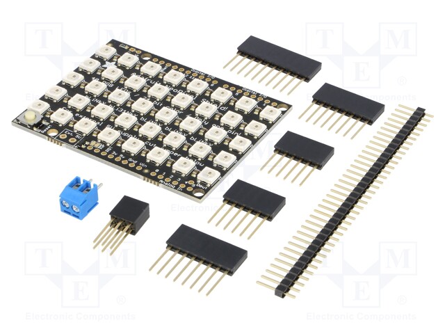 Module: LED; Colour: RGB; 5VDC; No.of diodes: 40; 69x53mm; 2.2A