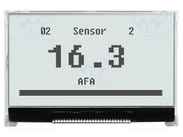 Display: LCD; graphical; 128x64; FSTN Positive; white; LED; PIN: 28